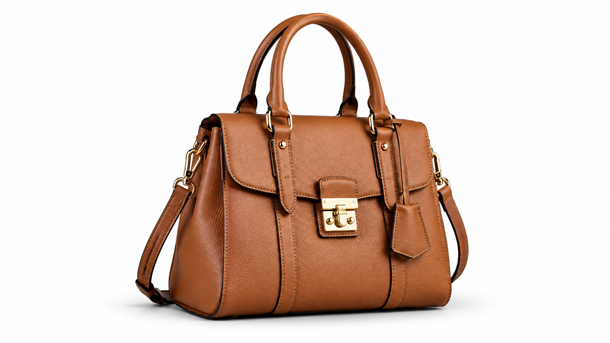 Brown Handbag After Clipping Path Editing